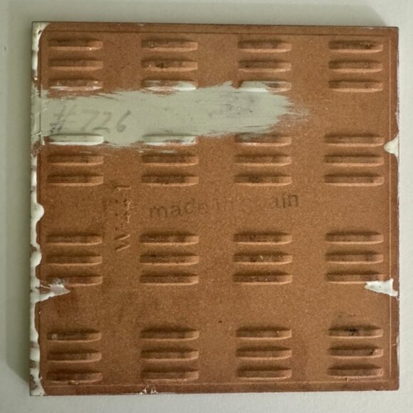 Vintage Maurice Duchin Art Tile / Trivet-Blue, Gold, White Abstract Design Spain - Picture 3 of 4